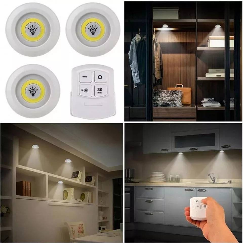 Set de 3 Luces Led Con Control